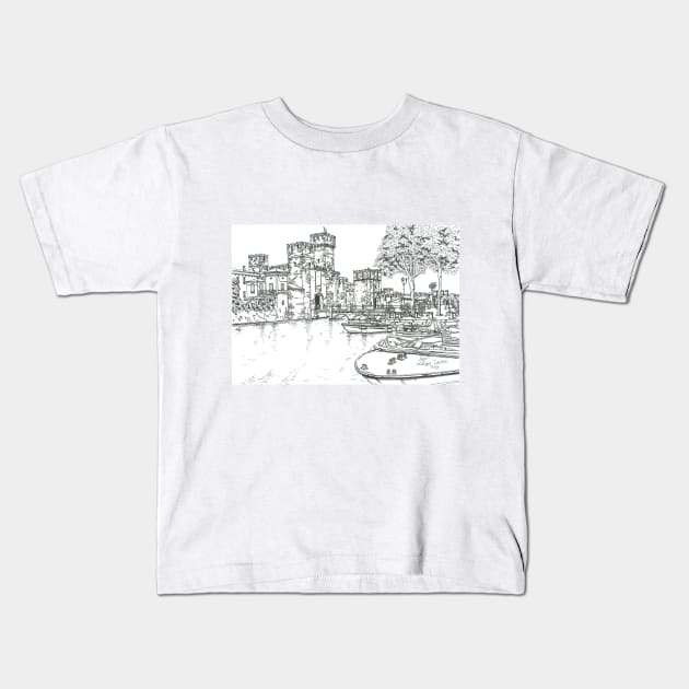 Italy, La Garda Lake Kids T-Shirt by valery in the gallery